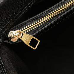 Pre Owned Louis Vuitton Black Brown Monogram Pallas Shopper