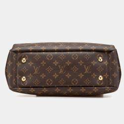 Pre Owned Louis Vuitton Black Brown Monogram Pallas Shopper