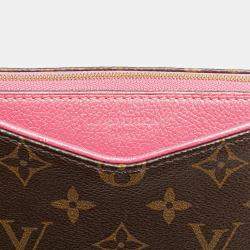 Louis Vuitton Brown Monogram Pallas Clutch