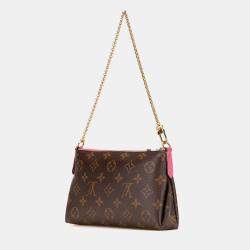 Louis Vuitton Brown Monogram Pallas Clutch