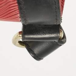 Louis Vuitton Red/Black Epi Leather Petit Noe Bag