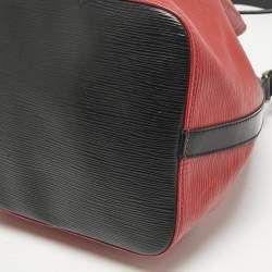Louis Vuitton Red/Black Epi Leather Petit Noe Bag