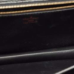 Louis Vuitton Black Epi Leather Sellier Dragonne Clutch