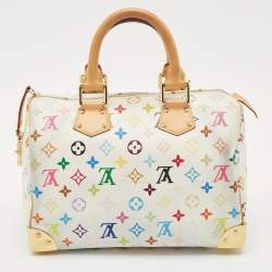 Louis Vuitton White Monogram Multicolore Canvas Speedy 30 Bag