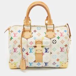 Louis Vuitton White Monogram Multicolore Canvas Speedy 30 Bag
