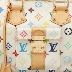Louis Vuitton White Monogram Multicolore Canvas Speedy 30 Bag