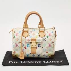 Louis Vuitton White Monogram Multicolore Canvas Speedy 30 Bag