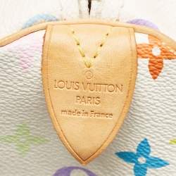 Louis Vuitton White Monogram Multicolore Canvas Speedy 30 Bag