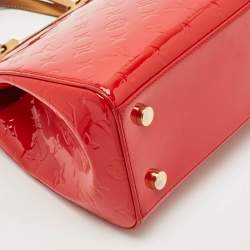 Louis Vuitton Rouge Grenadine Monogram Vernis Brea MM Bag