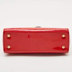 Louis Vuitton Rouge Grenadine Monogram Vernis Brea MM Bag