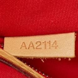 Louis Vuitton Rouge Grenadine Monogram Vernis Brea MM Bag