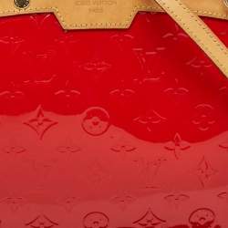 Louis Vuitton Rouge Grenadine Monogram Vernis Brea MM Bag