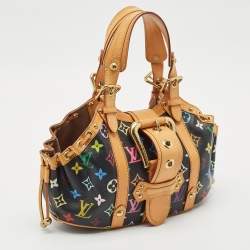 Pre Owned Louis Vuitton Black Multicolor Monogram Canvas Theda GM Bag