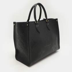 Louis Vuitton Black Monogram Empriente Leather Giant Onthego MM Bag