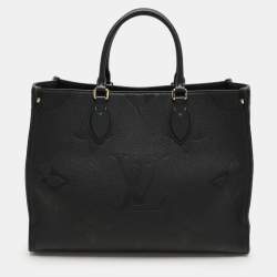 Louis Vuitton Black Monogram Empriente Leather Giant Onthego MM Bag