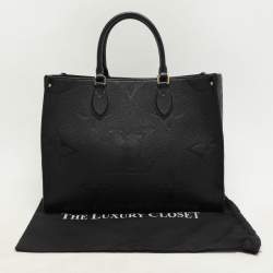 Louis Vuitton Black Monogram Empriente Leather Giant Onthego MM Bag