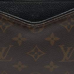 Louis Vuitton Black Monogram Canvas Pallas Chain Clutch