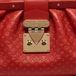 Louis Vuitton Red Nanogram Leather Clutch
