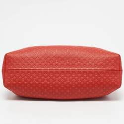 Louis Vuitton Red Nanogram Leather Clutch