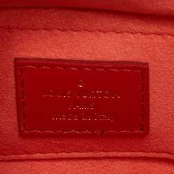Louis Vuitton Red Nanogram Leather Clutch