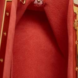 Louis Vuitton Red Nanogram Leather Clutch