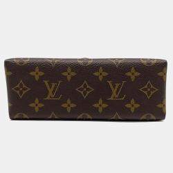 Louis Vuitton Black Brown Coated Canvas and Leather Rocky BB bag
