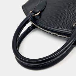 Pre Owned Louis Vuitton Black Leather Epi Lockit bag