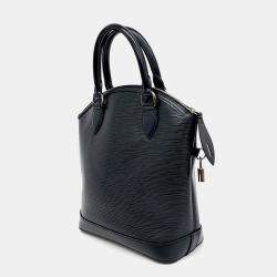 Pre Owned Louis Vuitton Black Leather Epi Lockit bag