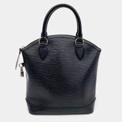 Pre Owned Louis Vuitton Black Leather Epi Lockit bag
