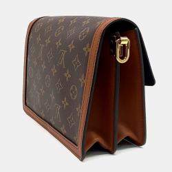 Louis Vuitton Brown Coated Canvas Dauphine MM bag