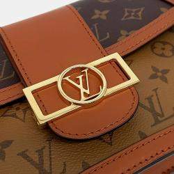 Louis Vuitton Brown Coated Canvas Dauphine MM bag