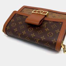 Louis Vuitton Brown Coated Canvas Dauphine MM bag