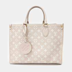Louis Vuitton Beige Leather Empreinte On The Go MM bag