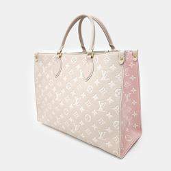 Louis Vuitton Beige Leather Empreinte On The Go MM bag