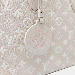 Louis Vuitton Beige Leather Empreinte On The Go MM bag