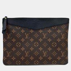 Pre Owned Louis Vuitton Brown PVC Daily Clutch
