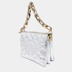 Louis Vuitton Silver Leather Cusant BB bag