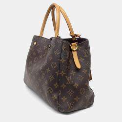 Louis Vuitton Brown PVC Monogram Montaigne MM bag