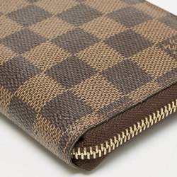 Louis Vuitton Damier Ebene Canvas Zippy Compact Wallet