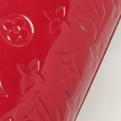 Pre Owned Louis Vuitton Rose Pop Monogram Vernis Brea MM Bag