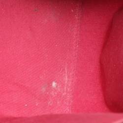 Pre Owned Louis Vuitton Rose Pop Monogram Vernis Brea MM Bag