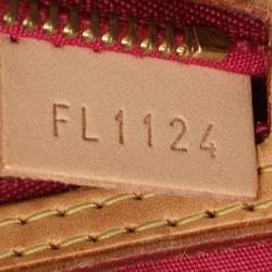 Pre Owned Louis Vuitton Rose Pop Monogram Vernis Brea MM Bag