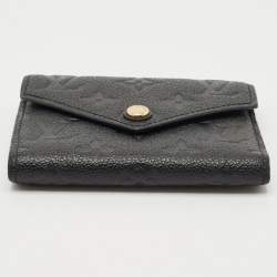 Louis Vuitton Black Empreinte Leather Victorine Wallet