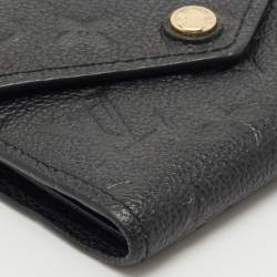 Louis Vuitton Black Empreinte Leather Victorine Wallet