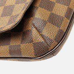 Pre Owned Louis Vuitton Brown Damier Ebene Musette Tango Short Strap