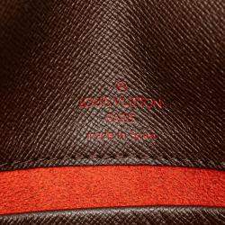 Pre Owned Louis Vuitton Brown Damier Ebene Musette Tango Short Strap