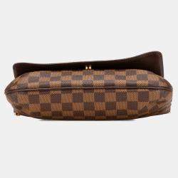 Pre Owned Louis Vuitton Brown Damier Ebene Musette Tango Short Strap