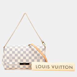 Louis Vuitton White Damier Azur Favorite MM