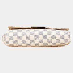 Louis Vuitton White Damier Azur Favorite MM