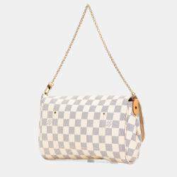 Louis Vuitton White Damier Azur Favorite MM
